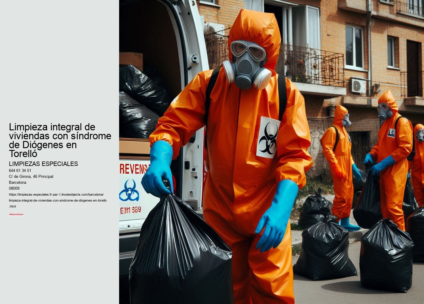 Limpieza integral de viviendas con síndrome de Diógenes en Torelló