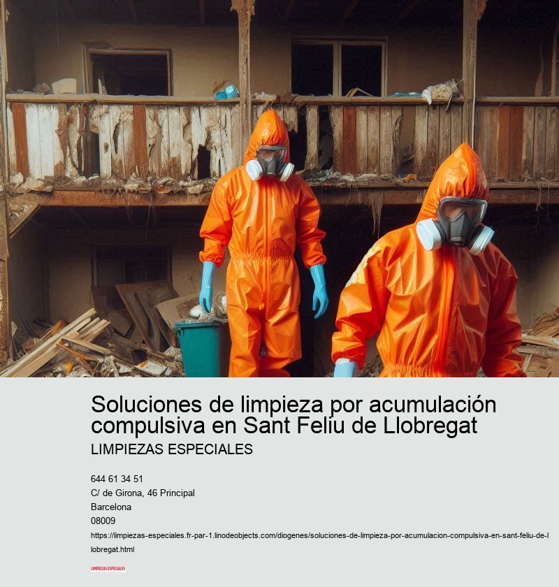 Soluciones de limpieza por acumulación compulsiva en Sant Feliu de Llobregat