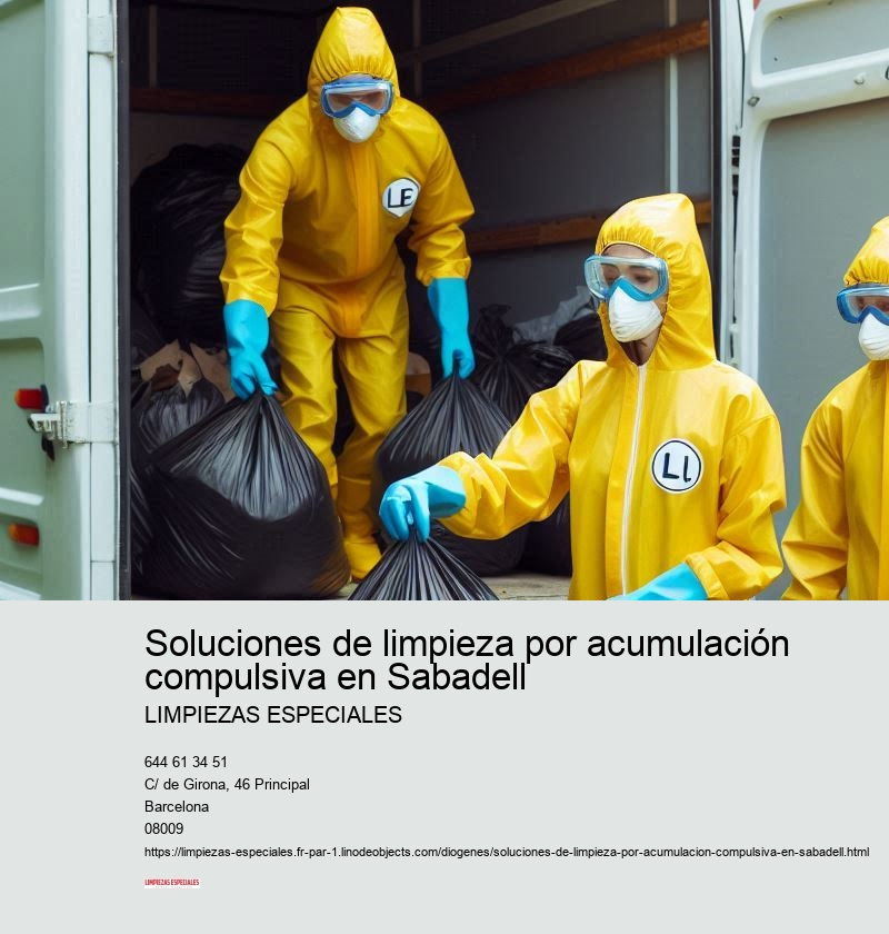 Limpieza especializada para el síndrome de Diógenes en Sabadell
