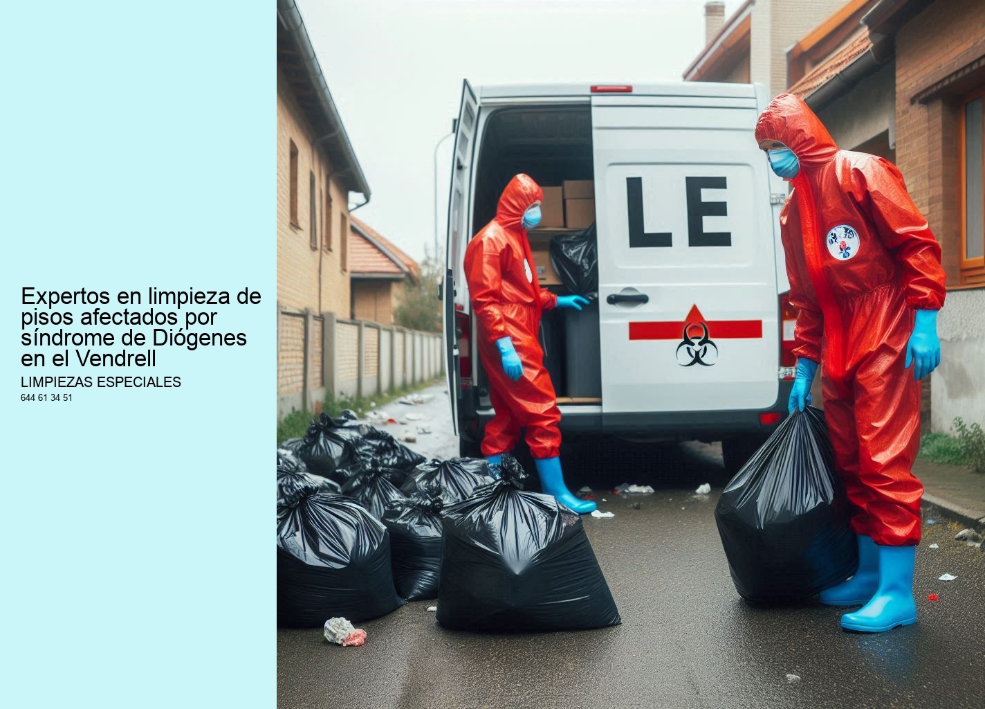 Servicios de Limpiezas Especiales para el síndrome de Diógenes